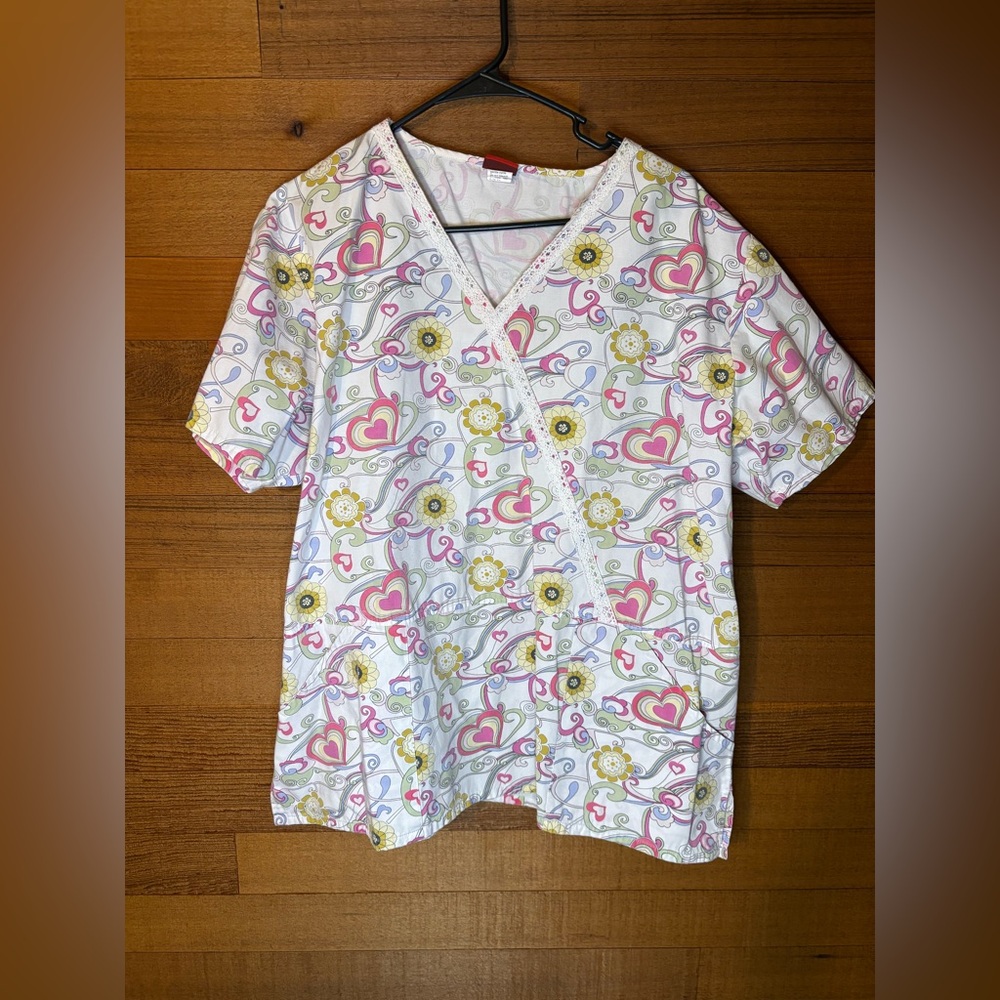 Heart Scrub Top